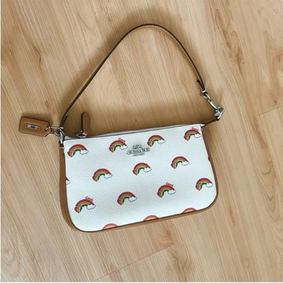 Coach Nolita 19 With Rainbow Print # CJ657 - Picture 1 of 9
